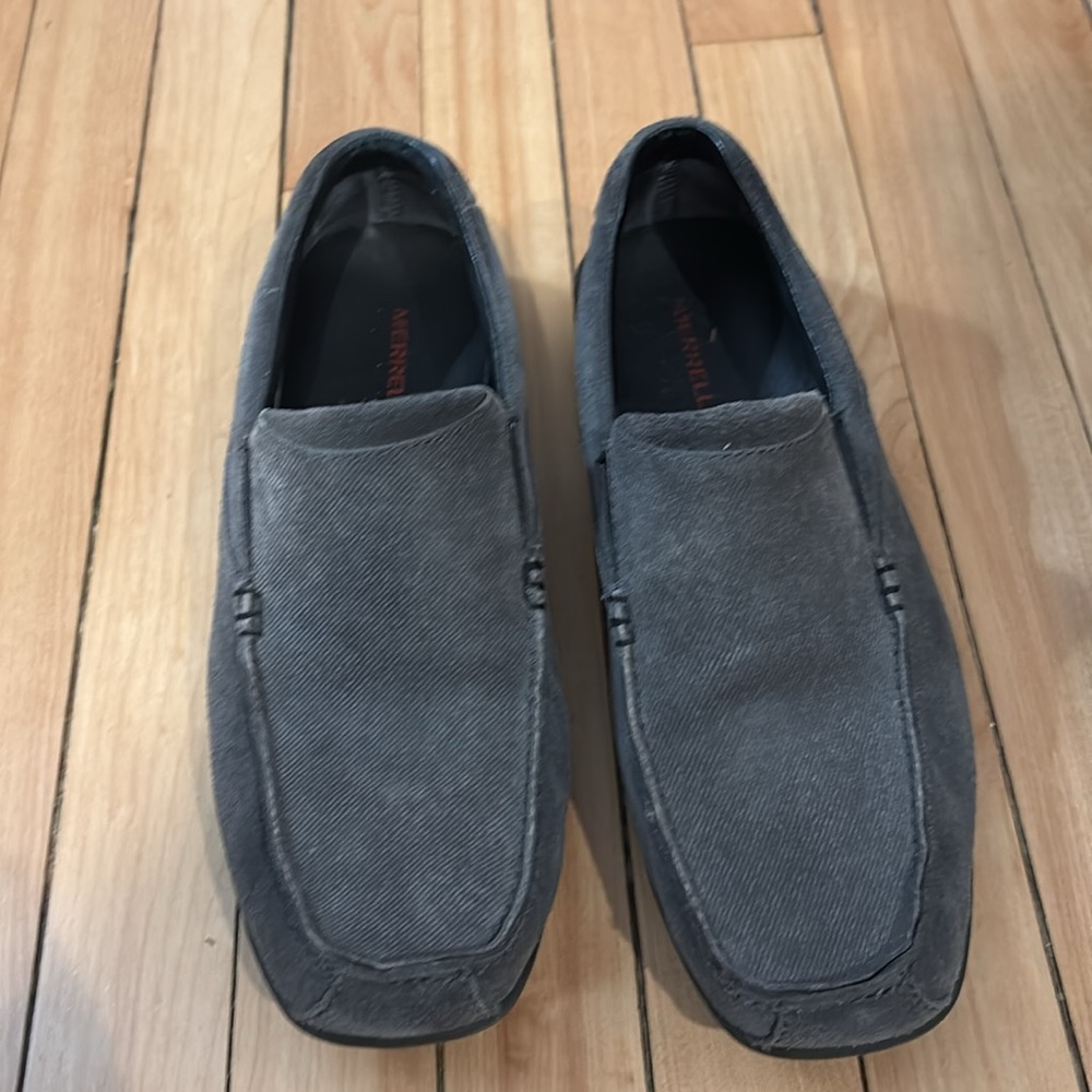 Merrell gray driving moc loafer